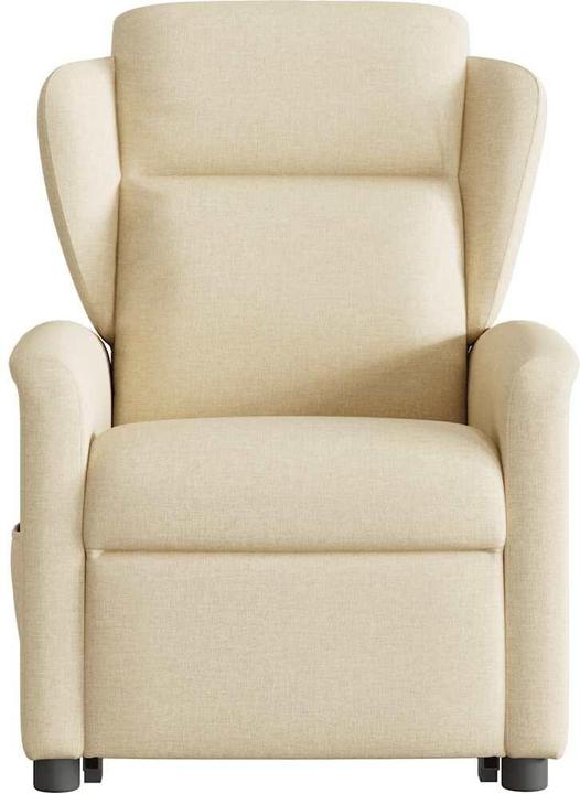 Immagine prodotto VidaXL Poltrona massaggiante elettrica con ausilio stand-up in tessuto crema