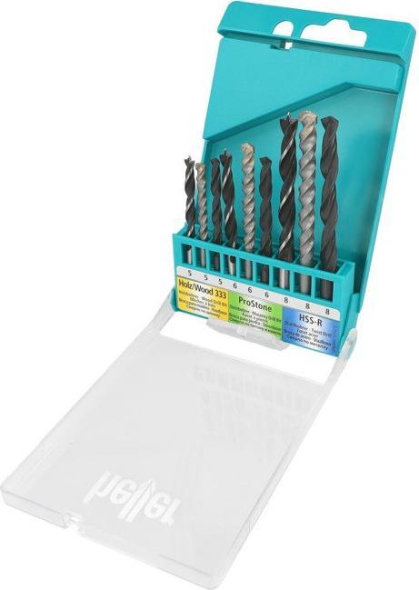 Actual product image Heller Universal drill set 9-piece metal, wood and stone drill bits (5.0 millimetre)