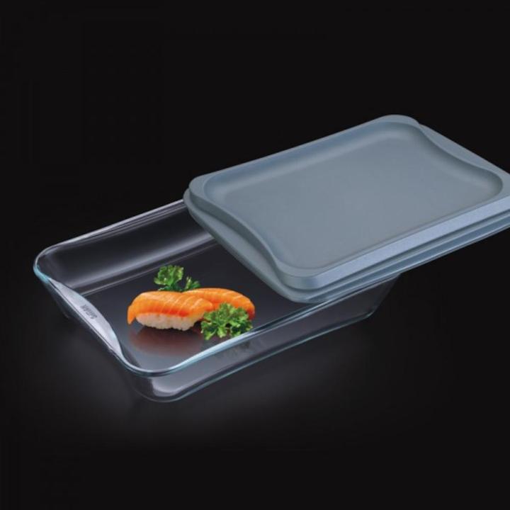 Produktbild Auflaufform eckig mit Kunststoffdeckel exclusive