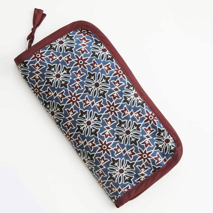 Actual product image Lantern Moon Ajrak knitting needle bag
