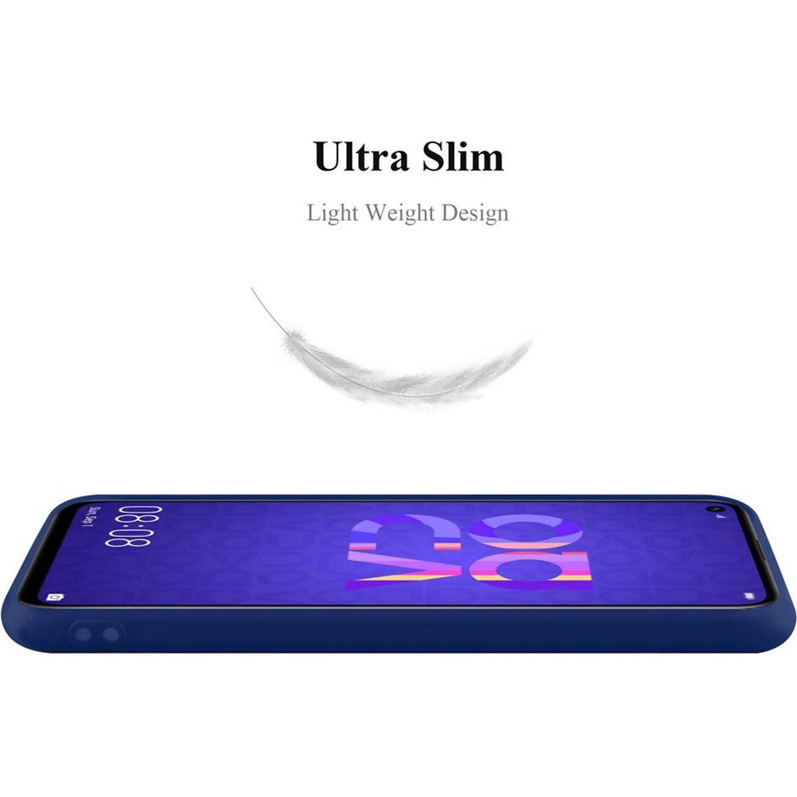 Thumbnail - Cadorabo TPU Candy Cover (Huawei Nova 5), Smartphone Hülle, Blau