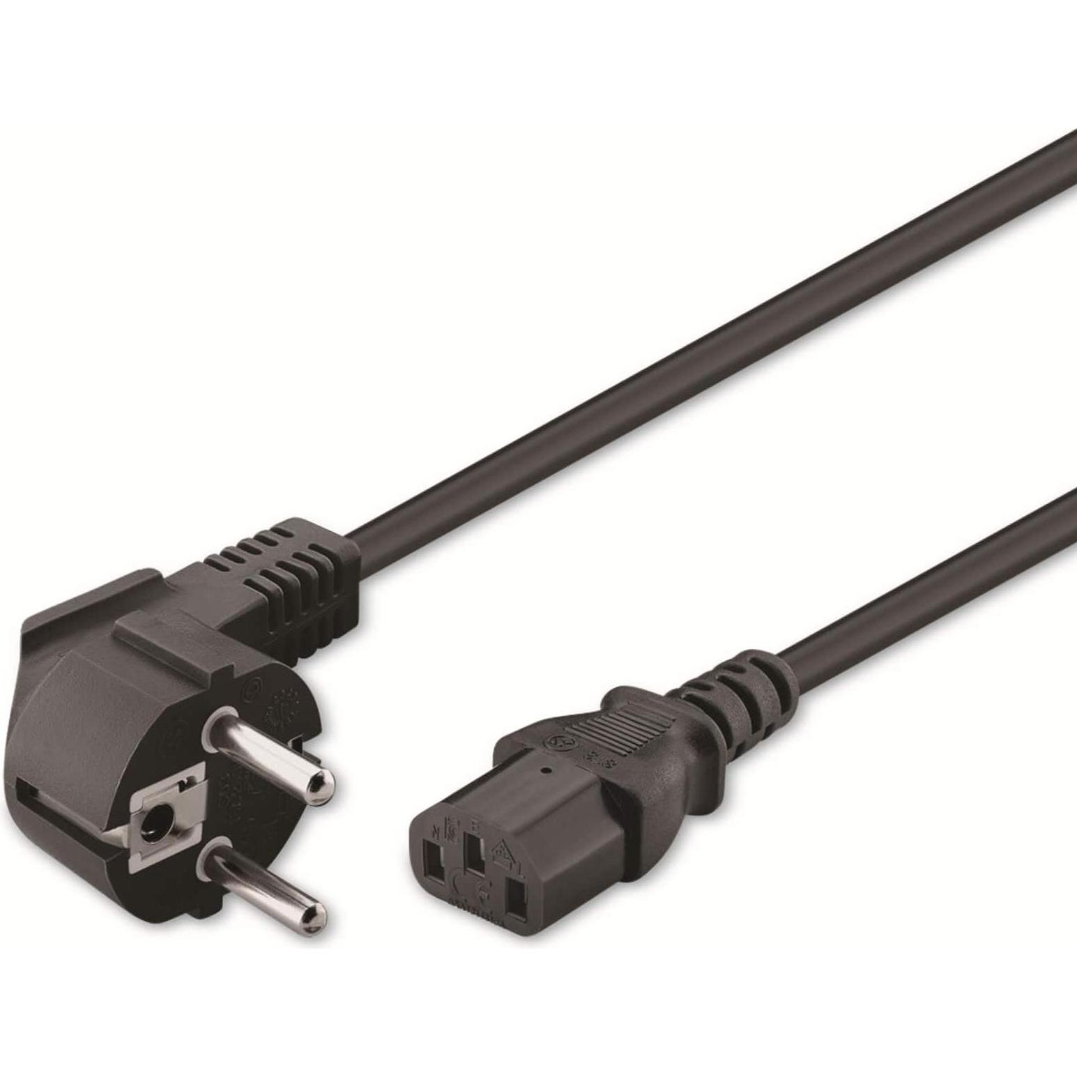 Goobay Kaltgeräte Anschlusskabel (2 m), Stromkabel