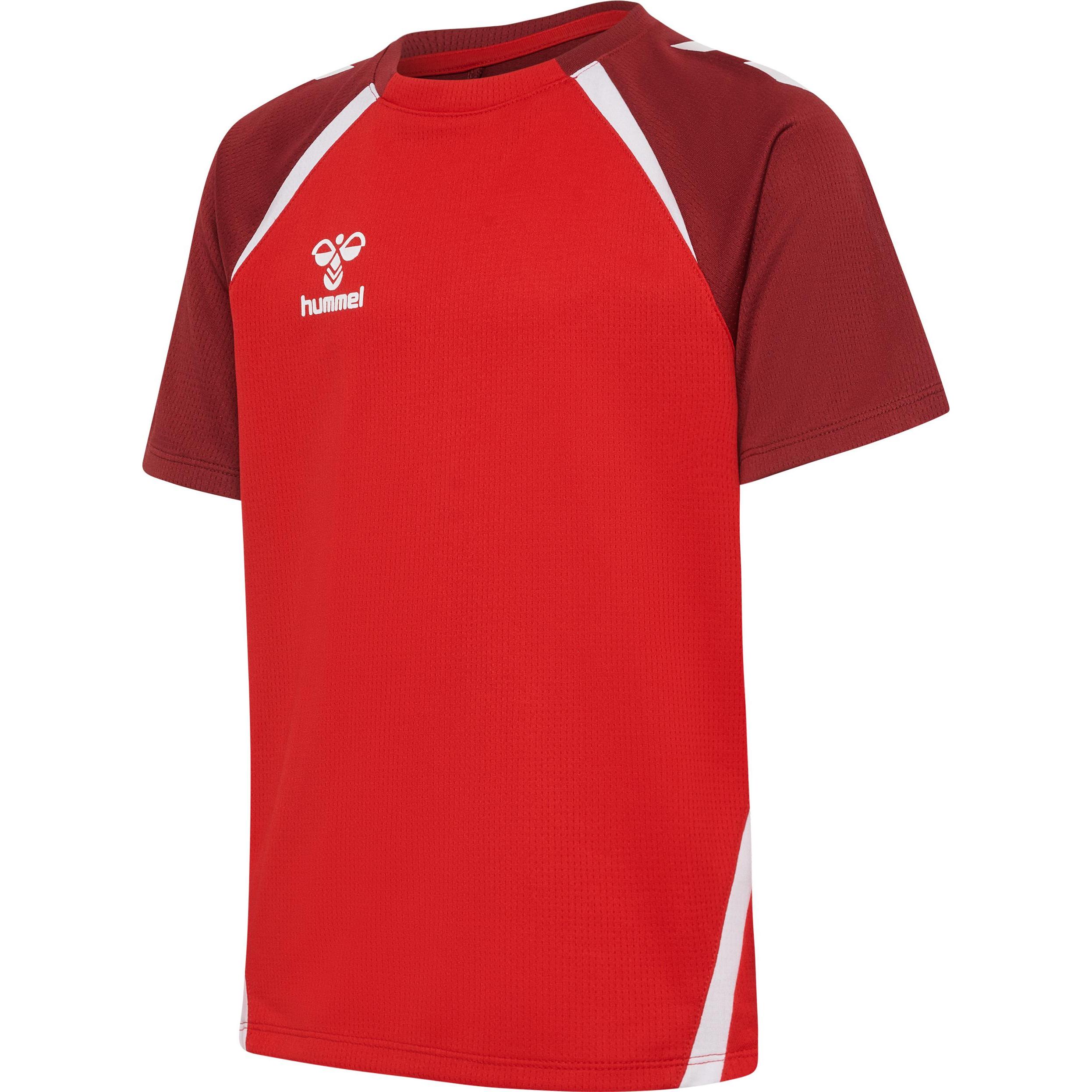 hummel, Jungen, Sportshirt, Hmllead 2.0 Jersey S/S Kids (116), Rot, 116