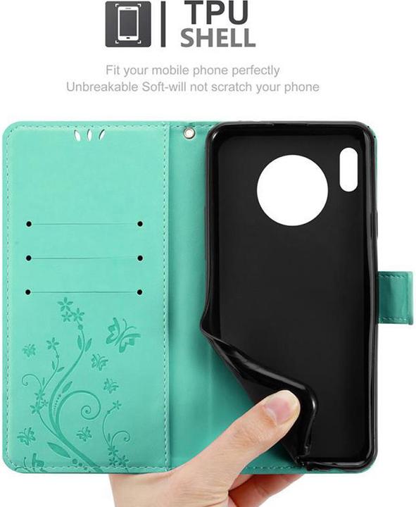 Actual product image Cadorabo Flower Book Cover (Mate 30)