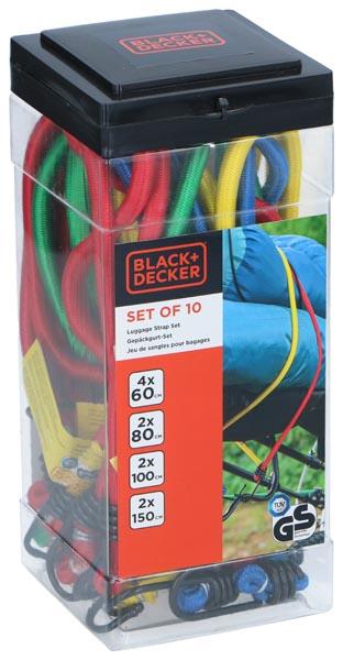 Produktbild Black & Decker Luggage strap set 10pcs
