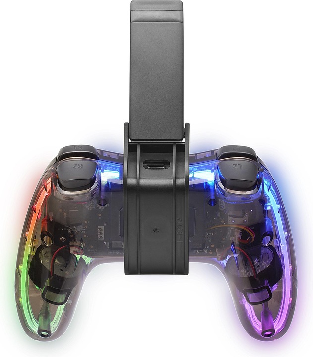 Produktbild Mars Gaming Manette De Jeu Sans Fil Mgp-Bt RGB (Transparent) (PS3)