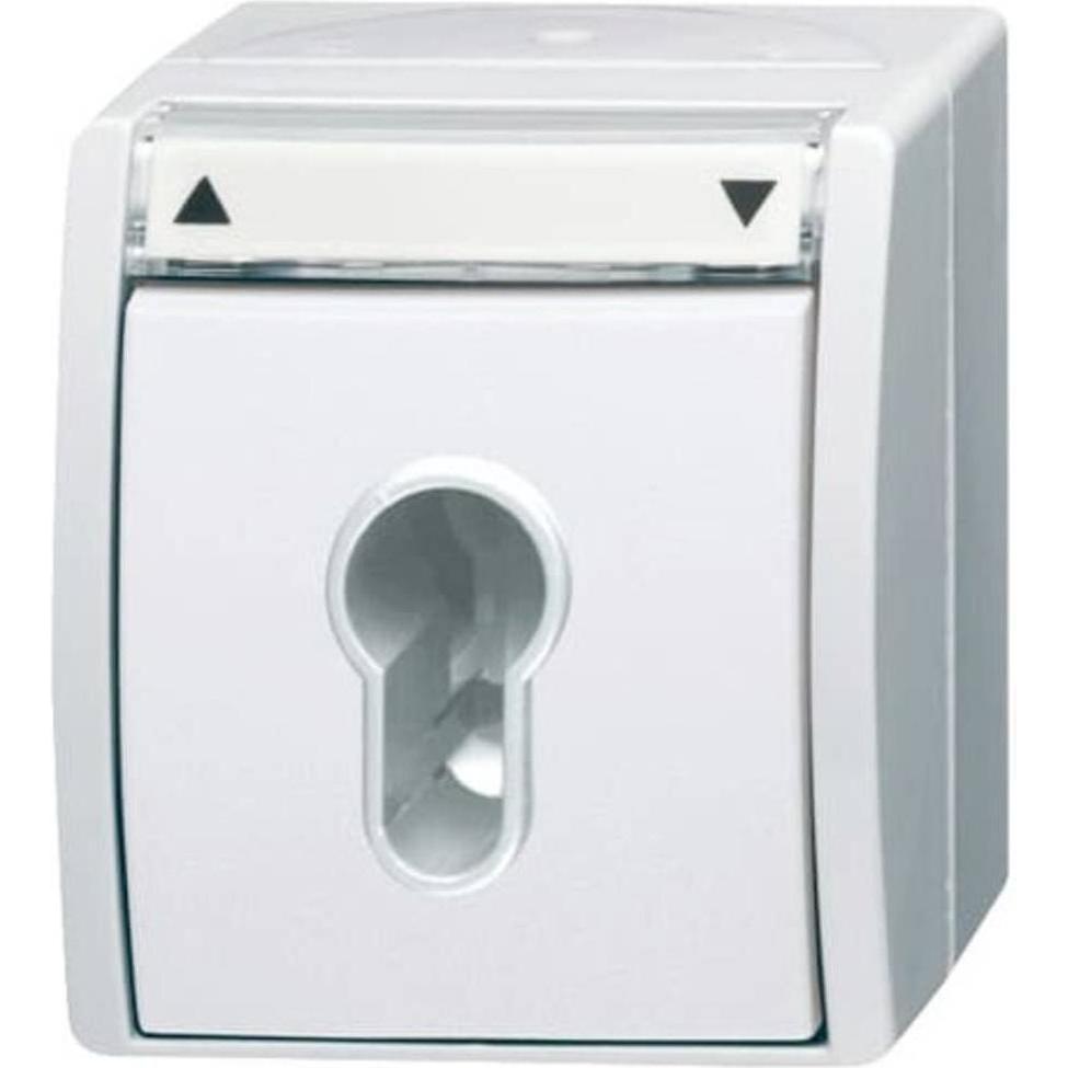 Busch-Jaeger Interruttore cieco, Pulsante + Interruttore, Bianco