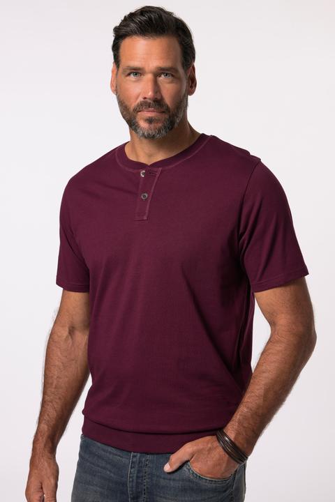 Produktbild JP1880 Henley, Bauchfit, Halbarm, Rundhals (5XL)