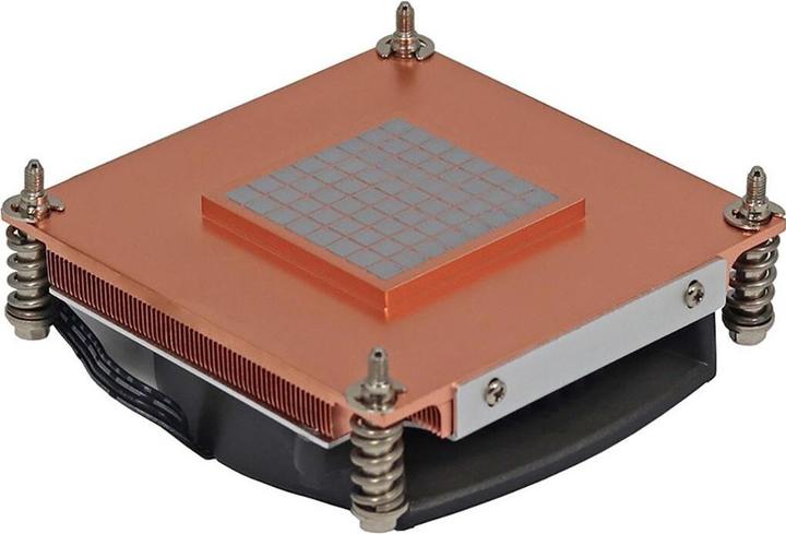 Productafbeelding Dynatron Q3 Intel CPU-koeler LGA1700 1U Koper en vinnen Actief met PWM tot 125W TDP (28 mm)