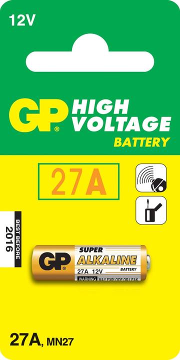 Actual product image GP Batteries GP Super Alkaline (1 pcs., A27, 19 mAh)
