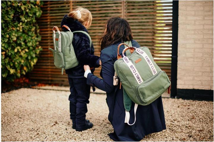 Image du produit Childhome Kinderrucksack Club Signature canvas grün (7 l)