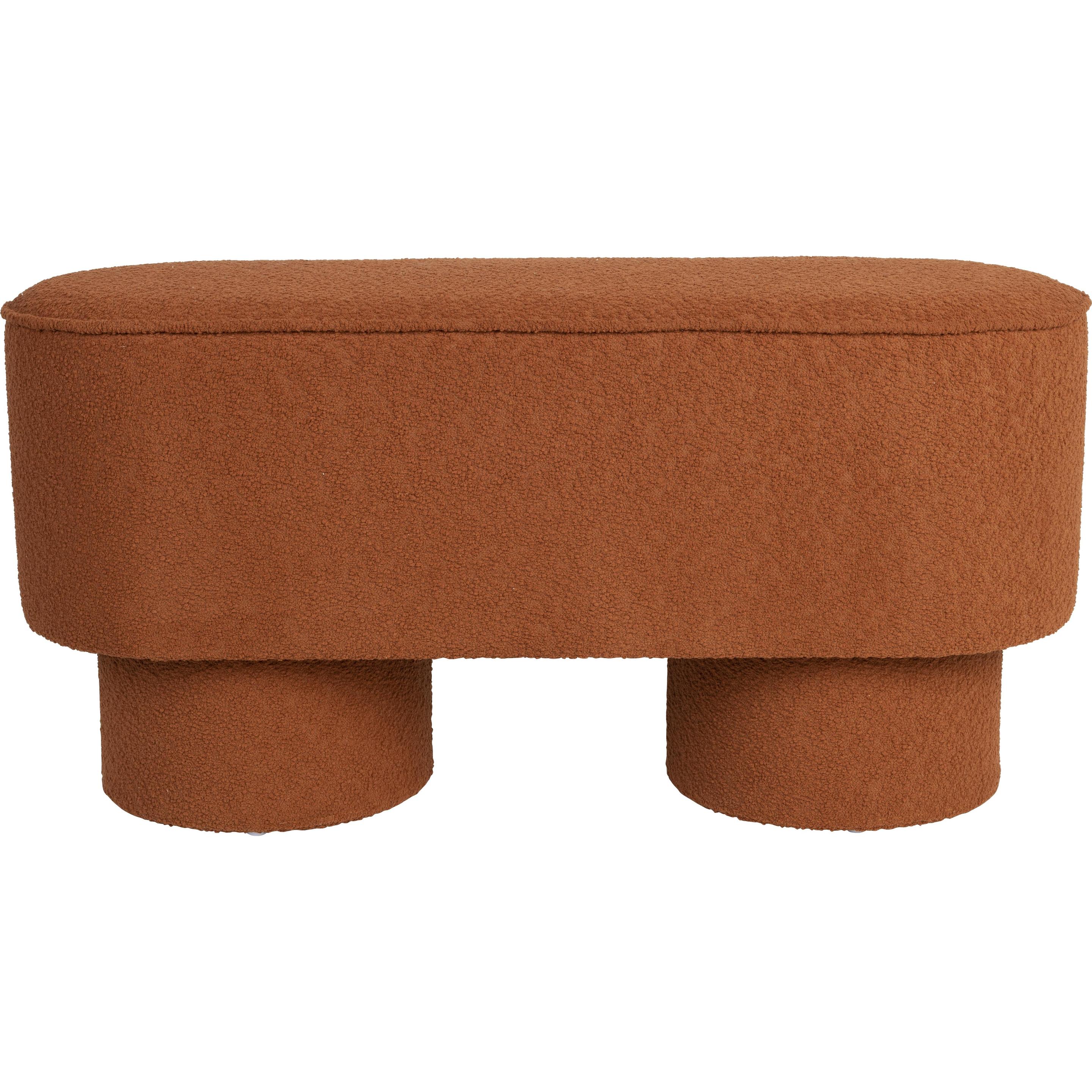 Thumbnail - Zuiver, Hocker + Pouf, Bench Marcos Red Brown