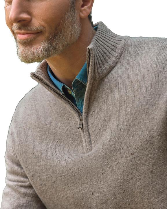 Produktbild Woolovers Lambswool Zip Neck Pullover (XL)