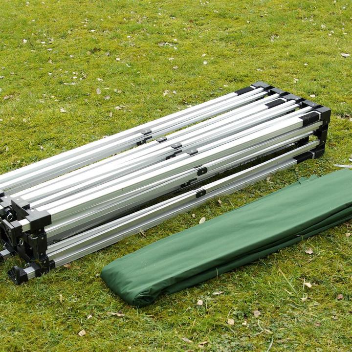 Produktbild VCM PROFI Faltpavillon Partyzelt 3x6 m grün mit Seitenteilen wasserdichtes Dach (600 cm, 600 cm)