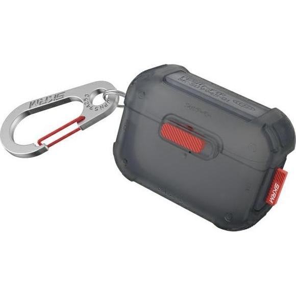 Skinarma case Mecha AirPods Pro 2 smoke (Manicotto per cuffie), Borsa per cuffie + Copertura protettiva, Grigio