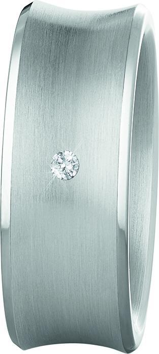 Actual product image Xen Band ring with diamond 0,02 ct TW/SI (54)