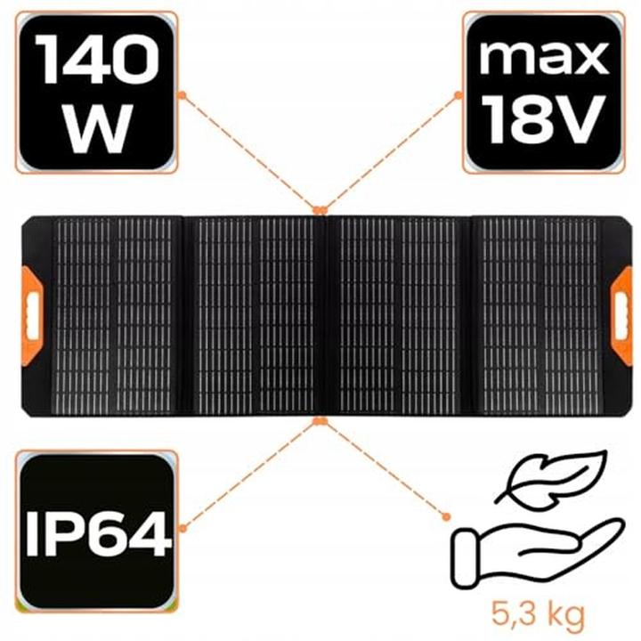 Actual product image Neo Tools Portable Solar Battery (140 W, 4.40 kg)