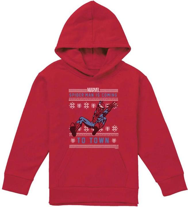 Image du produit Spiderman - Sweat à capuche Noël - Enfant (152, 158)