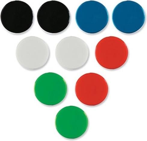 Actual product image Nobo Holding magnet Ø 3.8 cm 4 pieces, Red (4 x)