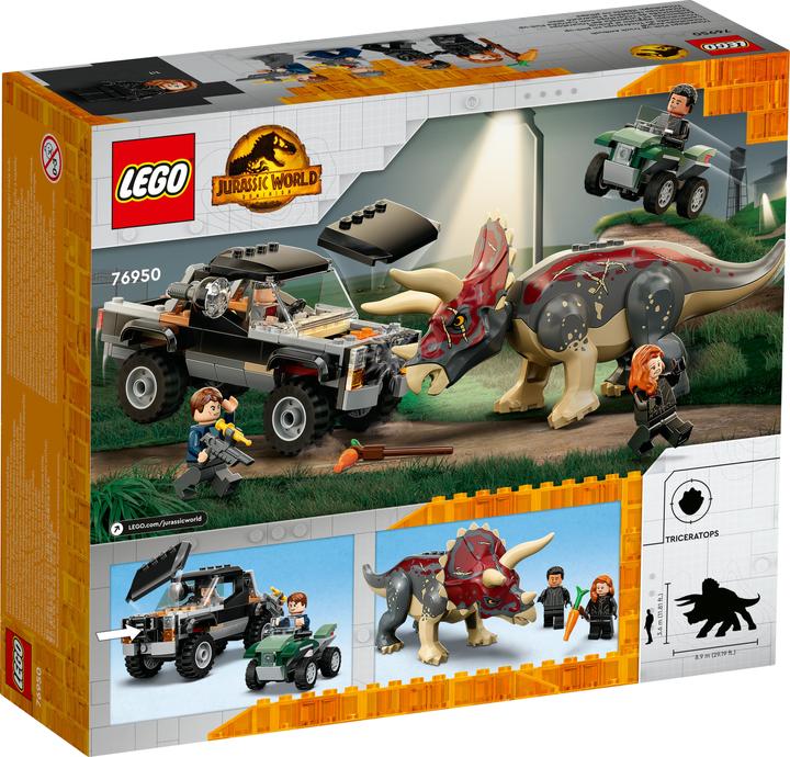 Produktbild LEGO Angriff eines Triceratops auf einen Pick-up-Truck (76950, LEGO Jurassic World)