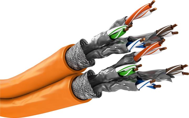 Produktbild Goobay Netzwerkkabel CAT 7a S/FTP 4 x 2 x 0.25 (S/FTP, CAT7a, 500 m)