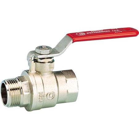 Pettinaroli, Ventil, Kugelhahn 3/4" Muffe/Nippel mit Stahlgriff
