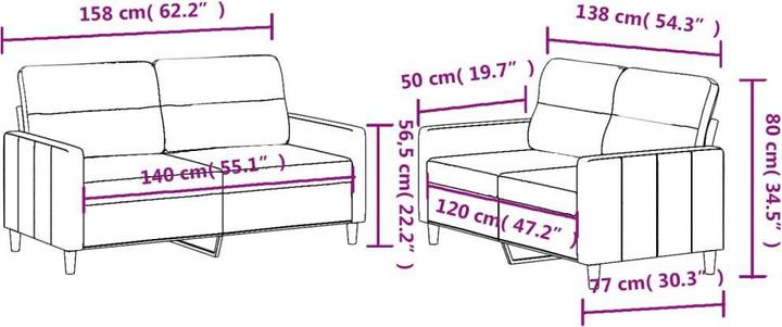 Image du produit vidaXL Gerakana (2 places)