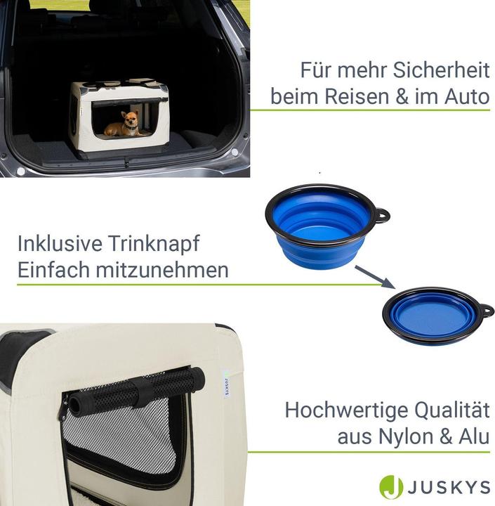 Image du produit Hauptner Caisse de transport pour chiens (pliable) (Chien, Respirant, Lavable en machine)