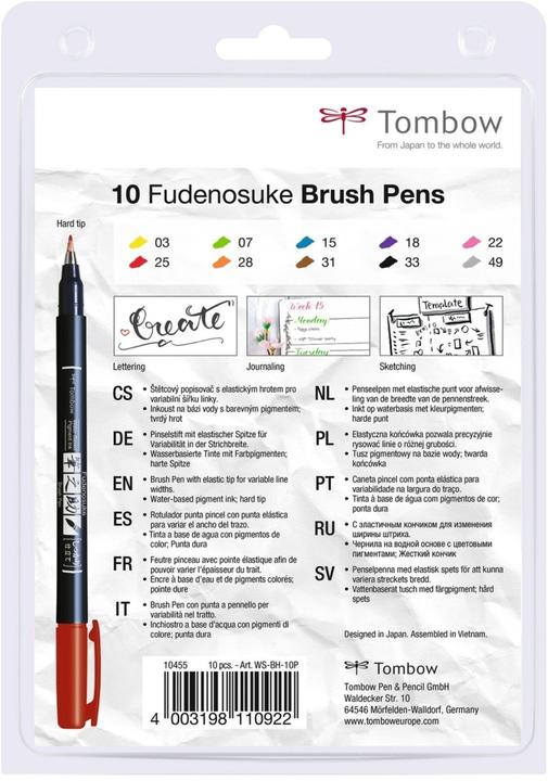 Nutritional values and ingredients Tombow Fudenosuke (10 x)