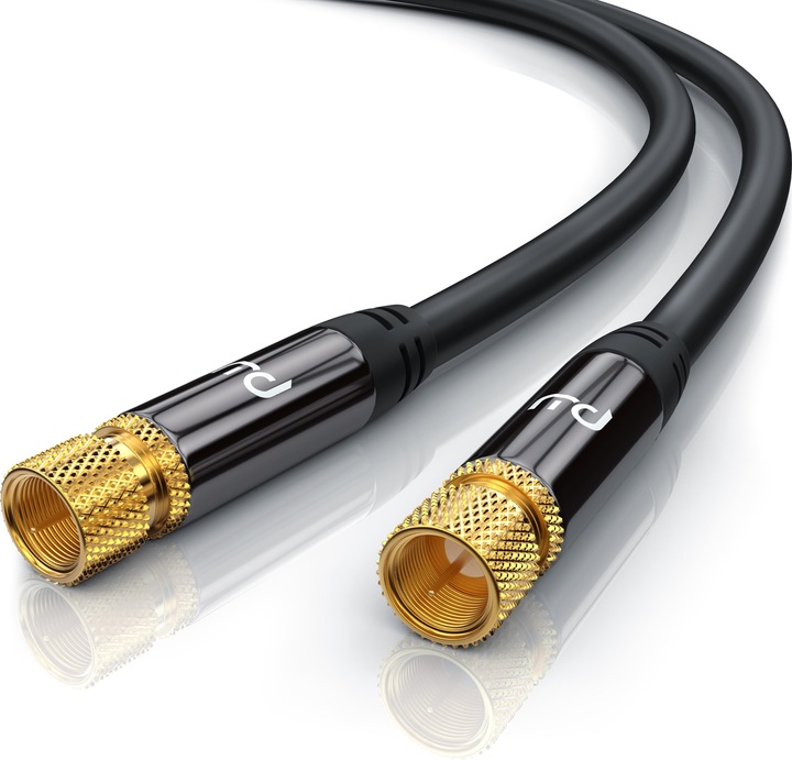 Produktbild Primewire SAT Kabel HDTV - Premium SAT Koaxialkabel - TV HDTV Radio DVB-T DVB-C DVB-S DVB-S2, 4 Fach Schirmung (135 dB, SAT Kabel)