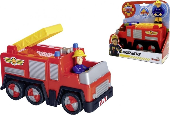 Productafbeelding Simba Brandweerman Sam Jupiter Brandweerauto met Sam Figuur