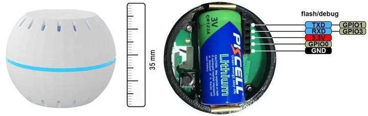 Productafbeelding Shelly WLAN vocht- en temperatuursensor