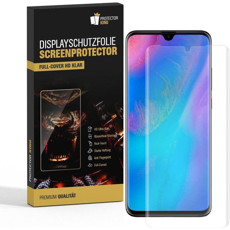 Protectorking 3x Premium Displayschutzfolie 3D KLAR (3 Stück, Huawei P30 Pro), Smartphone Schutzfolie
