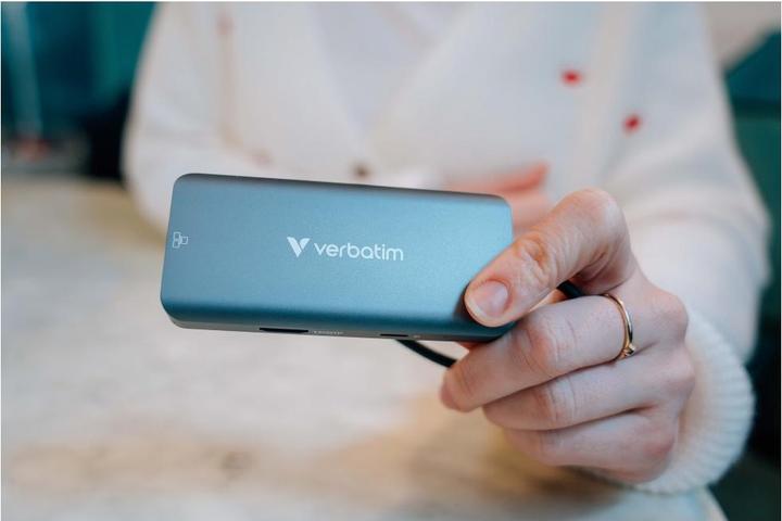 Produktbild Verbatim HUB USB-C 6PORT RJ45 (USB-C, 6 Ports)