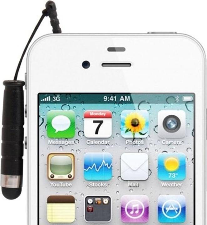 Produktbild PowerGuard Mini Touchpen Stift mit Strap und Halterung für 3.5mm Buchse