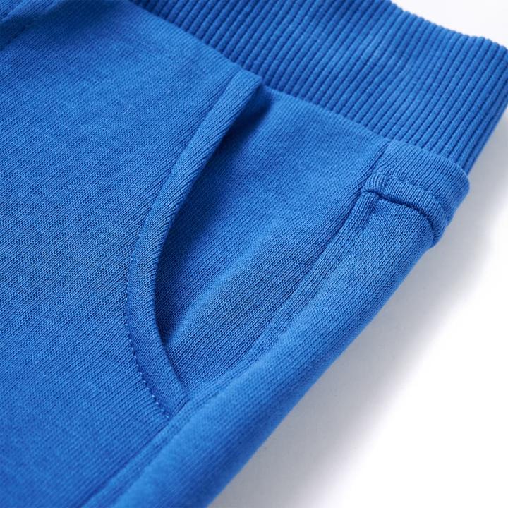 Immagine prodotto VidaXL Pantaloni della tuta da ginnastica per bambini blu 140,Materiale: 80 % cotone. 20 (140)