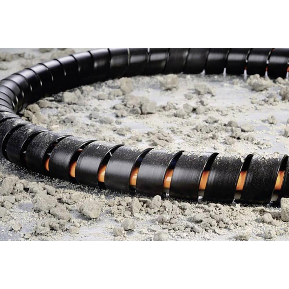 Thumbnail - HellermannTyton, Kabelschutz + Kabelführung, SPF15-PP-BK Spiralschlauch Schwarz 1m (Kabelspiralschlauch, 1000 mm)