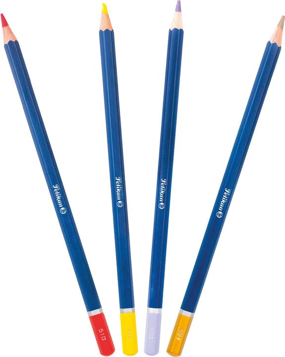 Productafbeelding Pelikan Kleurpotloden in een metalen etui (Veelkleurig, 48 x)