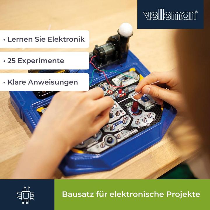 Image du produit Velleman Kit de construction pour projets électroniques - 25 expériences - Spake de circuit