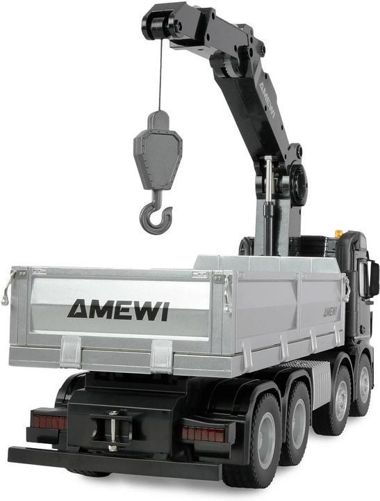 Actual product image Amewi Mercedes-Benz Arocs Kranwagen mit Kipper 8x4/4 4WD 1:18 RTR (RTR Ready-to-Run)