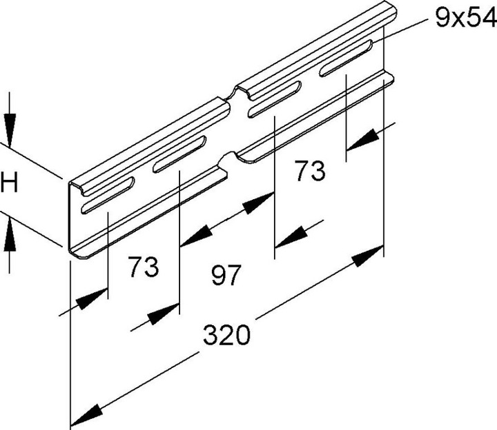 Produktbild Niedax Winkelverbinder (32 cm)
