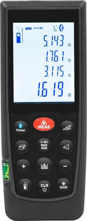Produktbild Steinberg Laser-Entfernungsmesser bis 70 m 1,5 mm genau LCD Bluetooth Lasermessgerät (70 m)