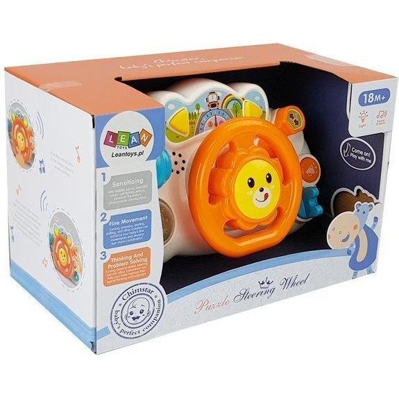 Lean Toys Leantoys Kierownica Edukacyjna dla Niemowlaka Pomara?czowa