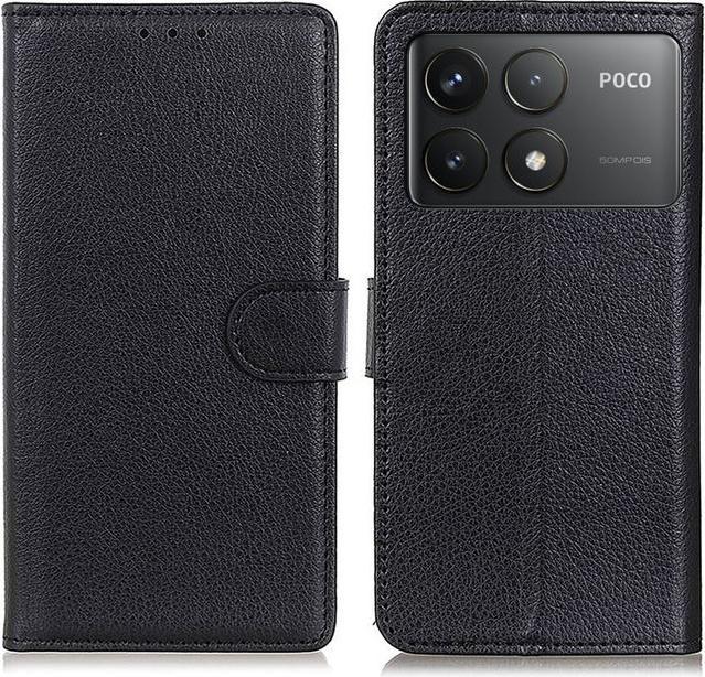 Image du produit MU Classic Série de couvertures de livres en cuir Litchi (Xiaomi Poco F6 Pro)