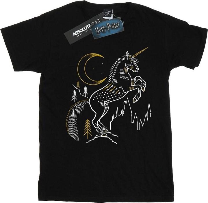 Actual product image Mens Unicorn Line Art T-Shirt (S)
