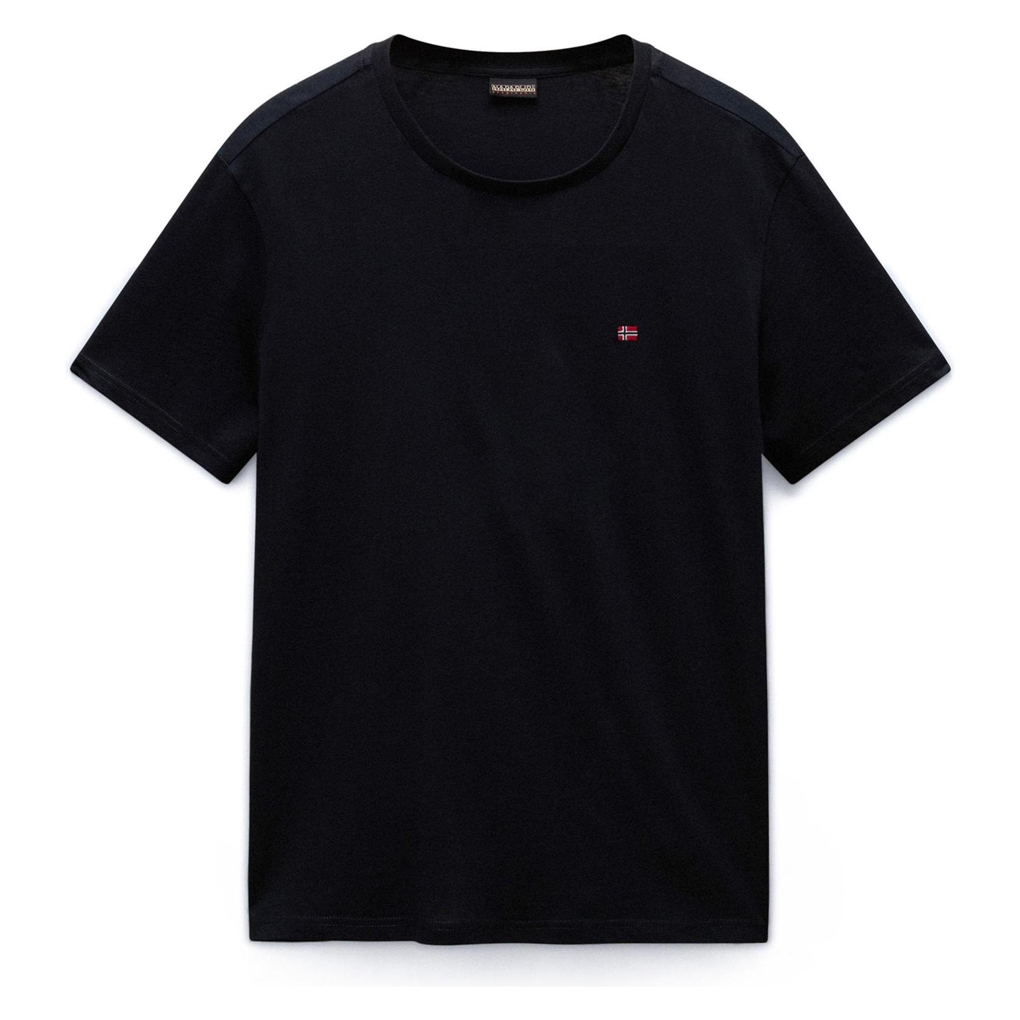 Napapijri, Mannen, T-shirts, T-Shirt Salis Kurzarmshirt, Zwart, (3XL)