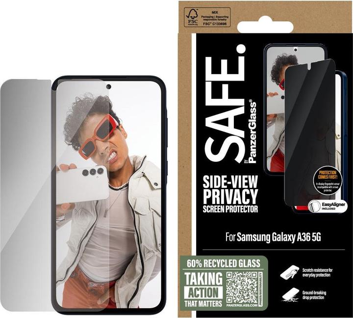 Produktbild PanzerGlass Safe By Privacy (1 Stk., Samsung Galaxy A36)