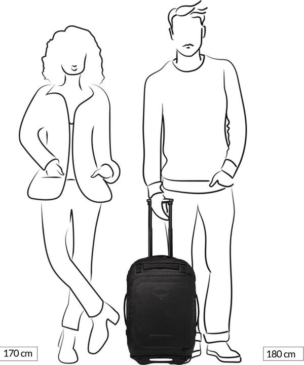 Produktbild Osprey Transporter Wheeled Duffel 40, Raven (40 l)