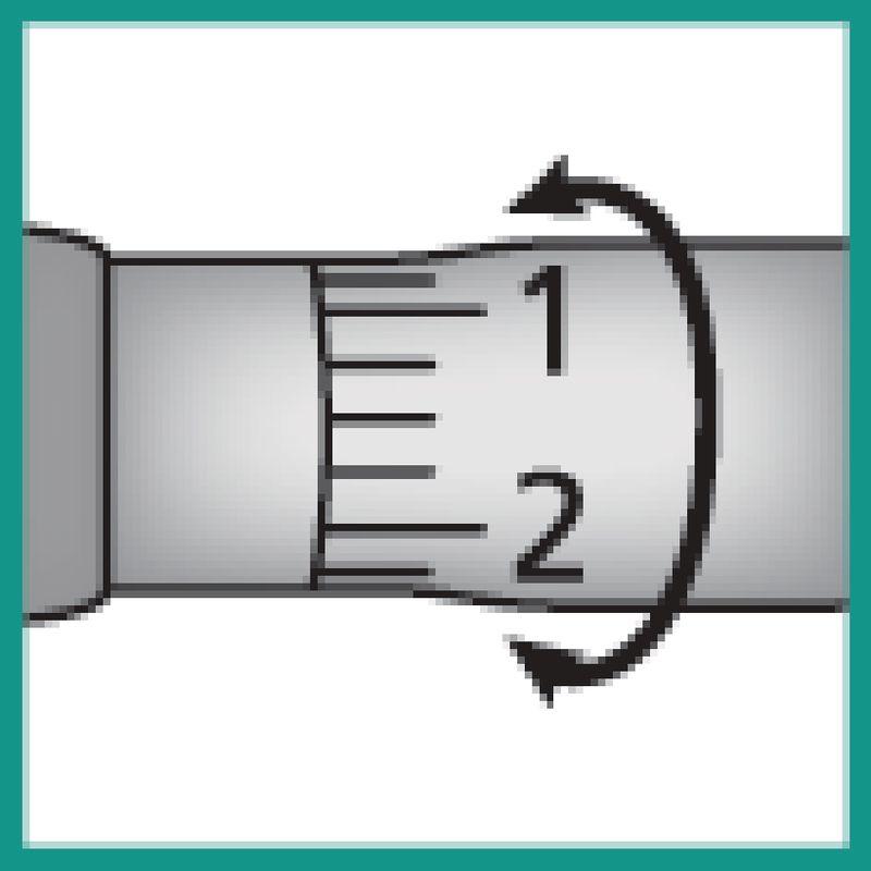 Thumbnail - HAZET, Drehmomentschlüssel, Drehmomentschraubendreher 6002CT ∙ Nm min-max: 0.1 - 1.2 Nm ∙ Toleranz: 5% ∙ Sechskant6,3 (1...