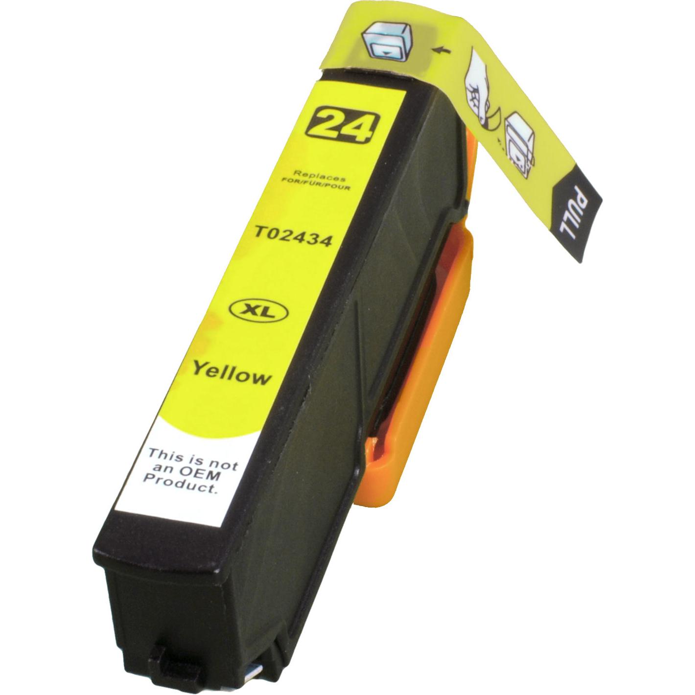 Ampertec, Druckerpatrone, Tinte ersetzt Epson C13T24344010 yellow 24XL (Y)